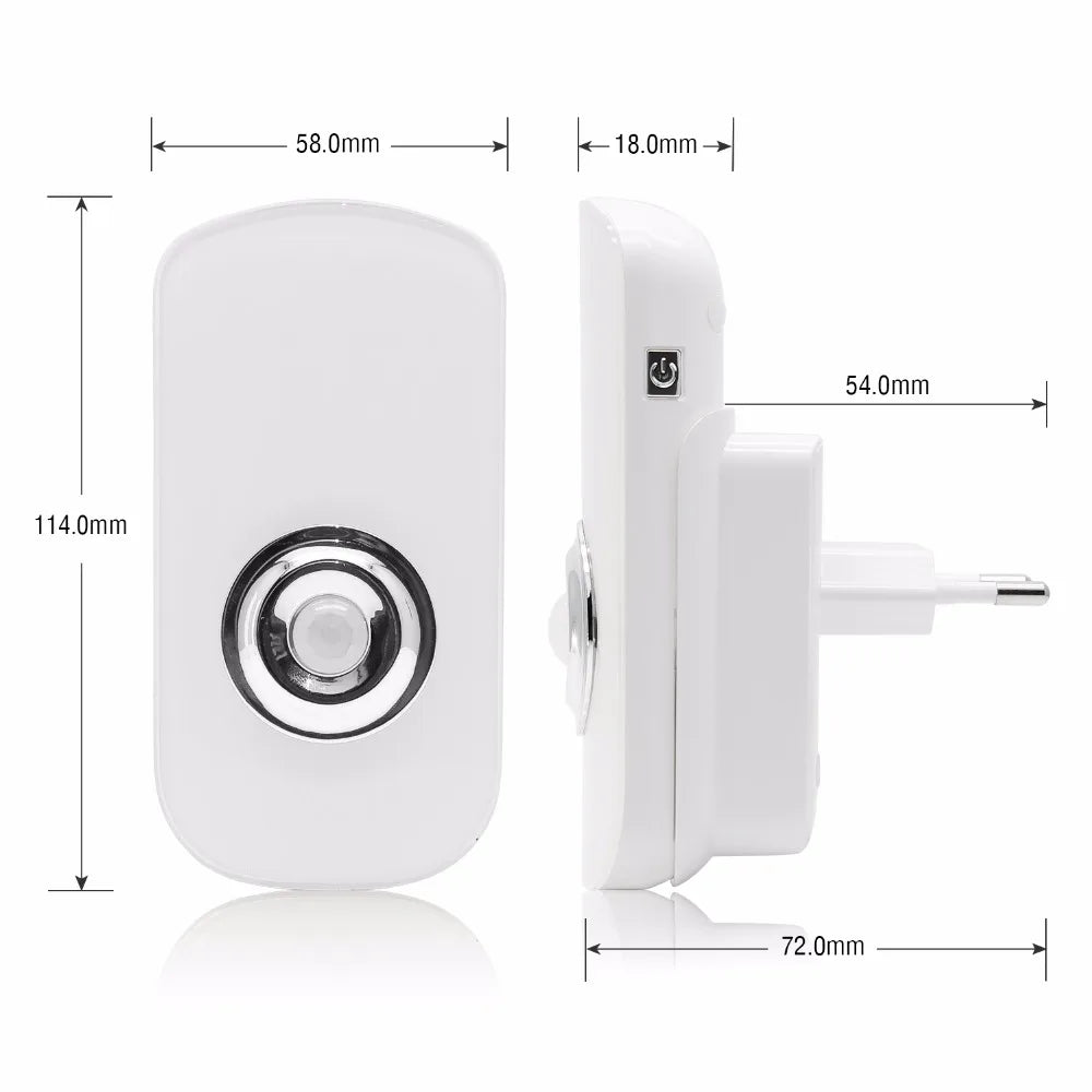 Sensk 3 In 1 EU US PLug in Portable LED Night Light With Motion Sensor Rechargeable Flashlight For Kid Baby Room Emergency