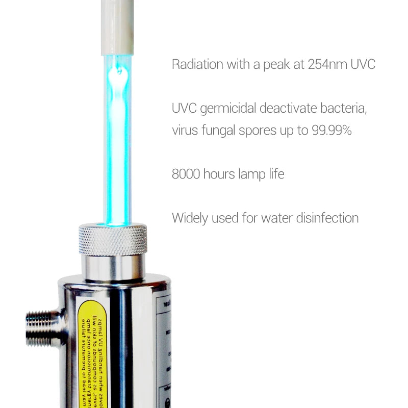 2Gpm Flow Switch Ultraviolet Water Filter for Household Water Sterilization