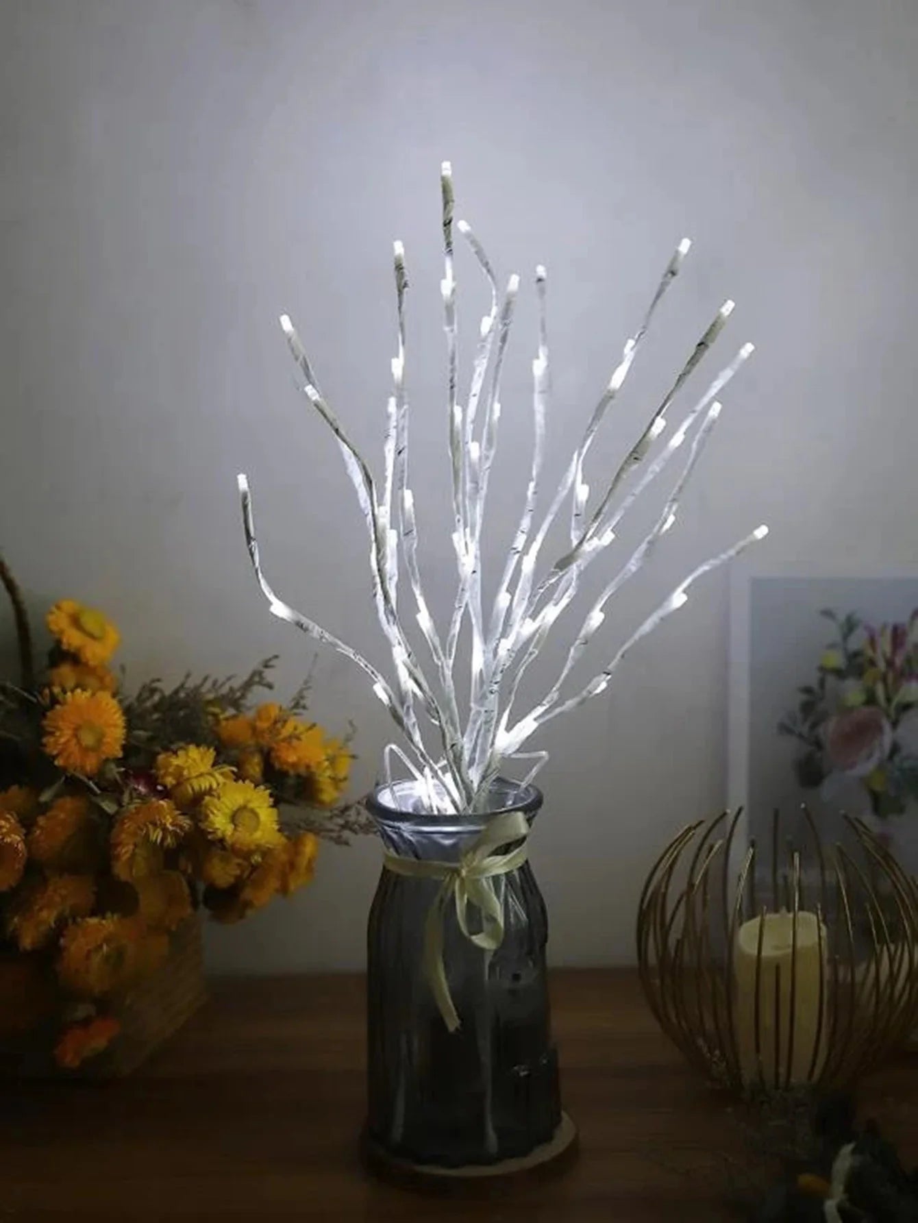 1 PC White Birch Branch Light LED Festive Lights Battery Operated For Christmas Party Wedding Decoration Twig Outdoor Lights