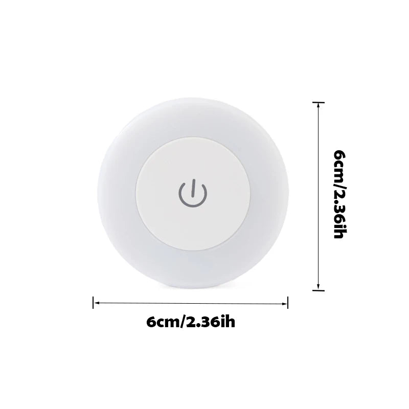 USB Rechargeable LED Night Light Wireless Dimming Touch Lamp for Bedroom Kitchen Cabinet Wardrobe Staircase Closet