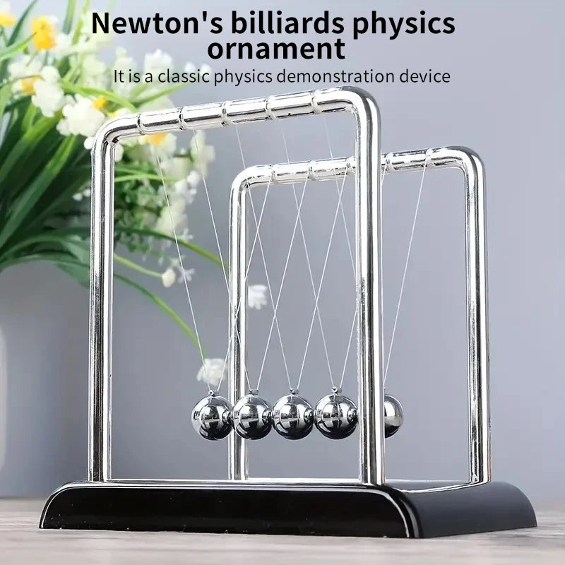 Newton's Cradle Balance Steel Ball Desktop Toy Stress Relief Gift Home Decoration Ideal for Physics Science Education