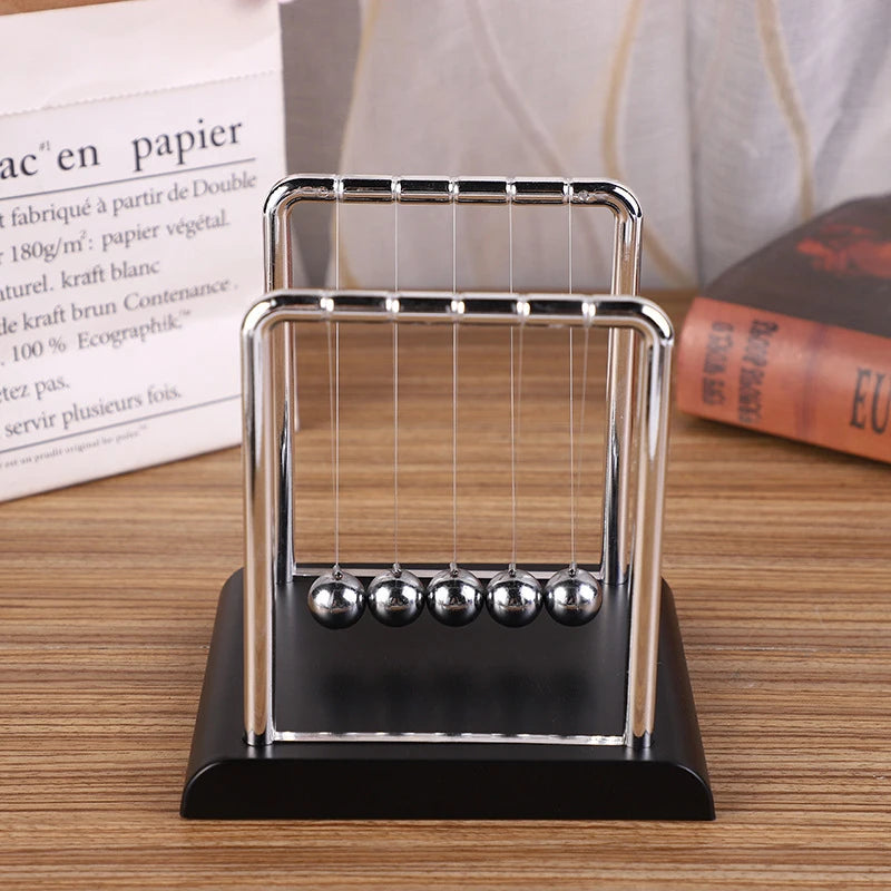 Newton's Cradle Balance Steel Ball Desktop Toy Stress Relief Gift Home Decoration Ideal for Physics Science Education