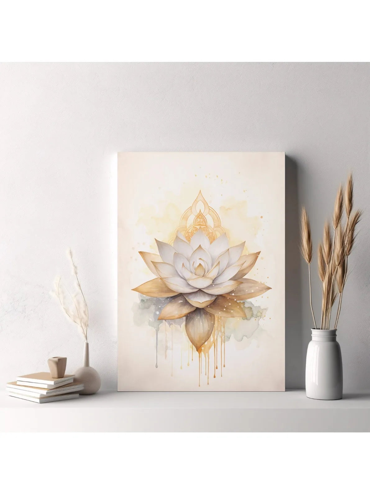 Nordic Tree of Life & Buddha Canvas Prints Modern Buddhist Lotus & Tai Chi Yoga Wall Art Poster for Living Room Spiritual Decor