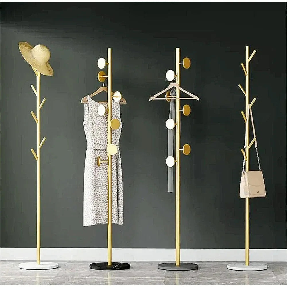 Minimalist Floor To Ceiling Metal Storage Hangers Bag Hangers for Bedrooms Home Use Eye Catching Short Coat Racks