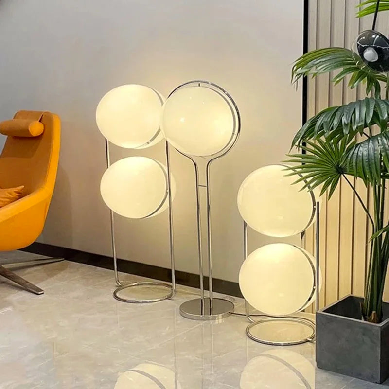 Modern Design LED Ball Floor Lamp For Living Room Hotel Bedroom Floor Lights Ball Bedside Floor Lamp Art Deco Standing Light