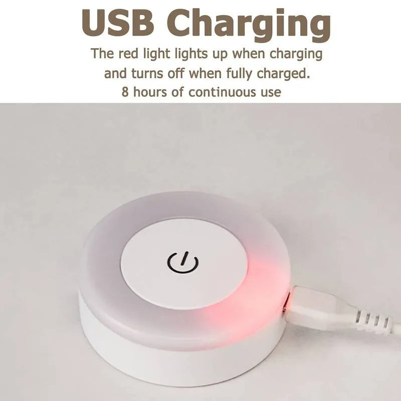 USB Rechargeable LED Night Light Wireless Dimming Touch Lamp for Bedroom Kitchen Cabinet Wardrobe Staircase Closet