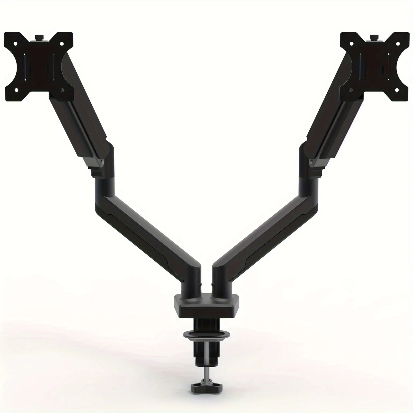 Adjustable Dual Monitor Arm with Gas Spring Monitor Stand for 13-32 Inches Screens Full Motion Eye-Catching Design