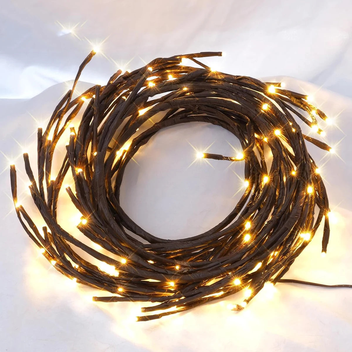 1PCS 72LED/96LED Tree Branch Lamp USB Powered DIY Festive Tree Vine Light For Home Decoration Solar Powered Willow Vine Lights