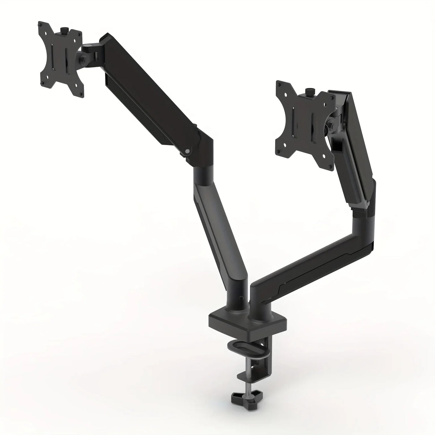 Adjustable Dual Monitor Arm with Gas Spring Monitor Stand for 13-32 Inches Screens Full Motion Eye-Catching Design