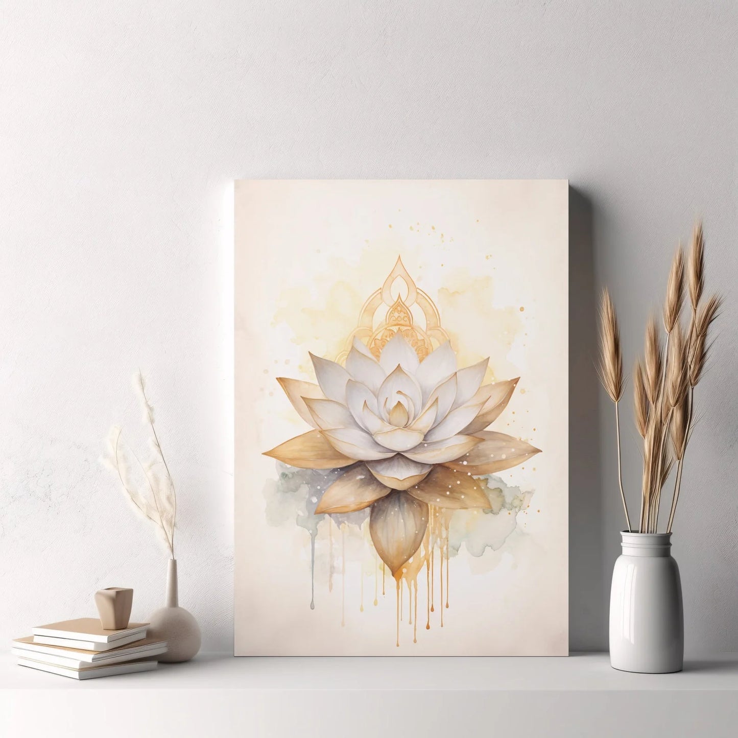 Nordic Tree of Life & Buddha Canvas Prints Modern Buddhist Lotus & Tai Chi Yoga Wall Art Poster for Living Room Spiritual Decor