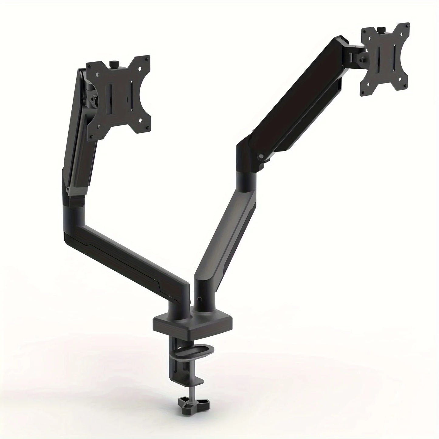 Adjustable Dual Monitor Arm with Gas Spring Monitor Stand for 13-32 Inches Screens Full Motion Eye-Catching Design